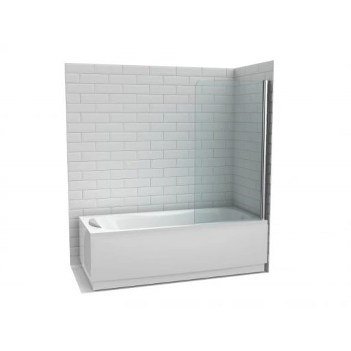 MINOTTI kádparaván 80x140 cm, 6 mm edzett biztonsági üveggel, univerzális szerelhetőséggel