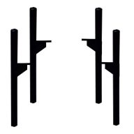   LINEART JAZZ fürdőszobai szekrény láb – Matt fekete, 31 cm magasság