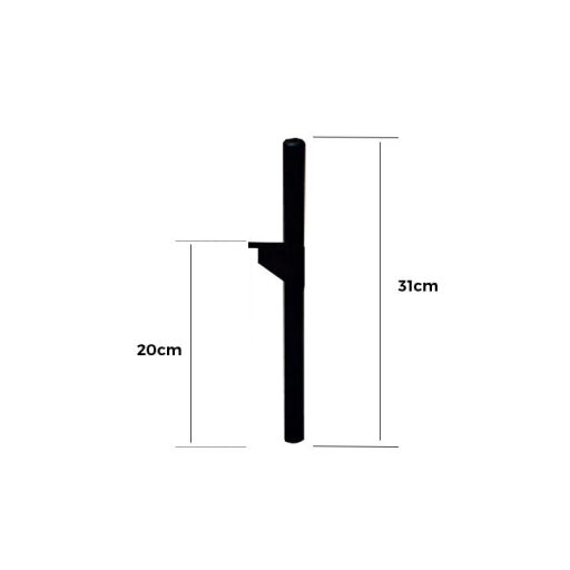 LINEART JAZZ fürdőszobai szekrény láb – Matt fekete, 31 cm magasság