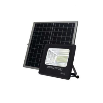   Optonica napelemes LED reflektor 35W – 2000lm, hideg fehér, IP65, távirányítós