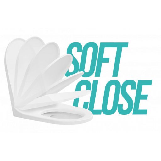 MINOTTI MD113 430 x 360 mm Duroplast Soft Close WC-ülőke – Piros