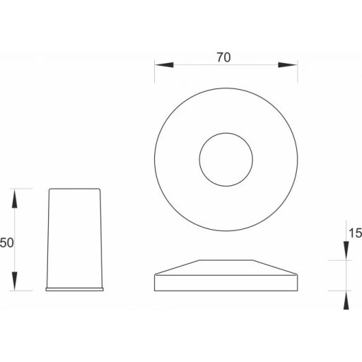 MASTERFIT fém takarósapka 