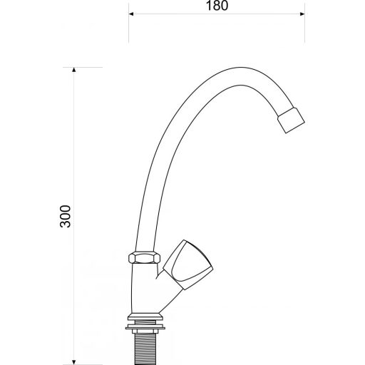 Aloni Modern Álló Hidegvizes Mosdócsaptelep – Letisztult Design és Praktikum (MH-9018-J)