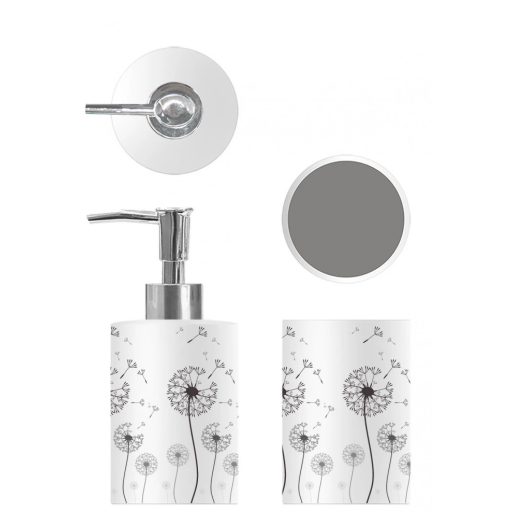 MINOTTI MASLACAK 3 az 1-ben fürdőszobai szett, 2000x1800 mm, pitypang minta