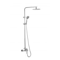 Minotti Tubo zuhanyrendszer csapteleppel, króm, Ø250 mm