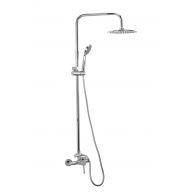 Minotti Tubo zuhanyrendszer csapteleppel, króm, Ø200 mm