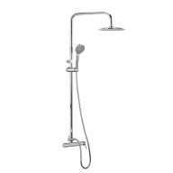   Minotti Tubo zuhanyrendszer állítható zuhanyoszloppal, króm, Ø250 mm