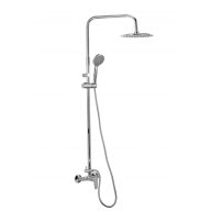   Minotti zuhanyrendszer kerek esőztető fejjel, króm, Ø250 mm