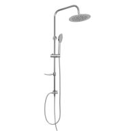   Minotti zuhanyrendszer kerek esőztető fejjel és szappantartóval, króm