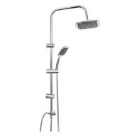   MINOTTI zuhanyoszlop szögletes esőztető fejjel 1030 mm, króm-fekete