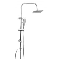   MINOTTI zuhanyoszlop szögletes esőztető fejjel 1030 mm, króm