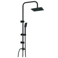   Minotti Dark Elegance zuhanyrendszer szögletes esőztető fejjel, matt fekete