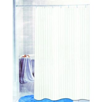  MINOTTI zuhanyfüggöny, 2000x1800 mm, fehér (csíkos textúrával)