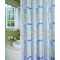 MINOTTI zuhanyfüggöny, 2000x1800 mm, bézs-kék flóra minta