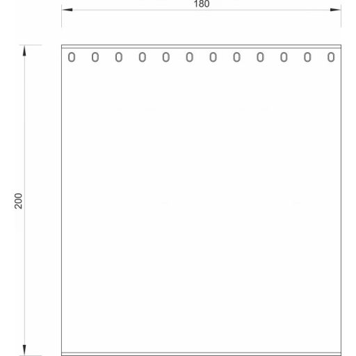 MINOTTI zuhanyfüggöny, 2000x1800 mm, piros-narancs absztrakt minta