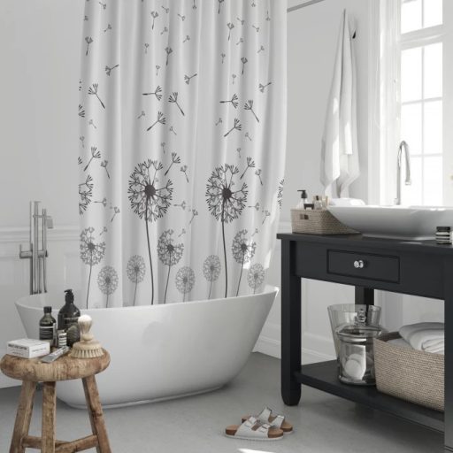 MINOTTI zuhanyfüggöny, 2000x1800 mm, pitypang