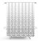 MINOTTI zuhanyfüggöny, 2000x1800 mm, vitrázs (graduális rácsminta)
