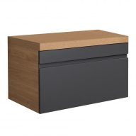   LineART NOTTE 800 Tölgy-Antracit alsószekrény – 80 cm | Loft stílus, Nedvességálló