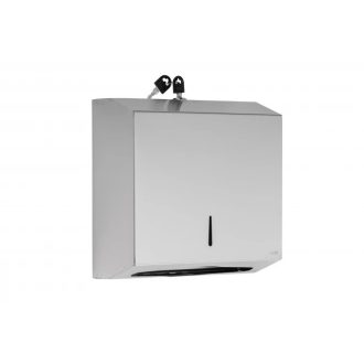   PROCLEAN 260 x 285 x 100 mm hajtogatott kéztörlő adagoló – Matt inox (Brushed silver)