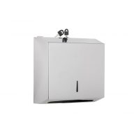   PROCLEAN 260 x 285 x 100 mm hajtogatott kéztörlő adagoló – Fényes inox (Polished silver)