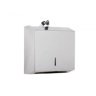   PROCLEAN 260 x 285 x 100 mm hajtogatott kéztörlő adagoló – Fényes inox (Polished silver)