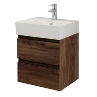   LineART PLAZA 500 Navarro fürdőszoba szett – 50 cm | Sötét Tölgy, Nedvességálló