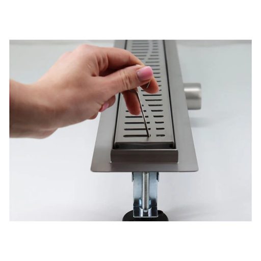 PROFIL M WAVE 700 Zuhanylefolyó, 700 mm, Szálcsiszolt Inox