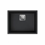   MILO QUBUS 560 x 440 x 220 mm gránit mosogató – Lávafekete (Lava stone) 