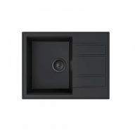   MILO RETTO 650 x 500 x 215 mm gránit mosogató – Lávafekete (Lava stone)