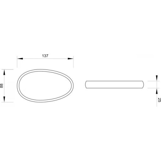 MINOTTI S  szappantartó, kőhatású műanyag, szürke