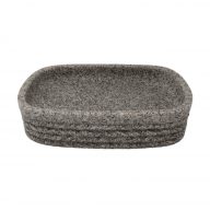 MINOTTI  szappantartó, kőhatásu műanyag, szürke