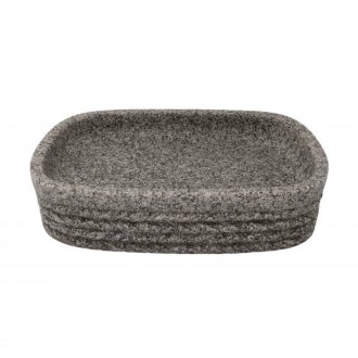 MINOTTI  szappantartó, kőhatásu műanyag, szürke