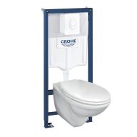   VISAM beépíthető WC tartály szett JIKA Pro függesztett WC-vel, fehér nyomólappal és WC-ülőkével 500x1130x510 mm fehér