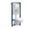 VISAM beépíthető WC tartály szett JIKA Pro függesztett WC-vel, fehér nyomólappal és WC-ülőkével 500x1130x510 mm fehér