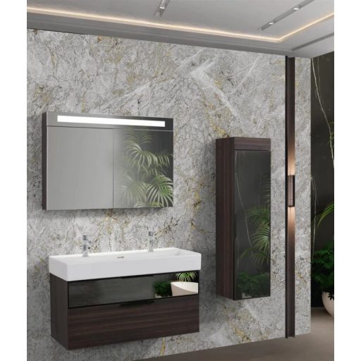 LineART SHARP 1000 Sardes tükörszekrény – 98 cm | LED világítással, Nedvességálló