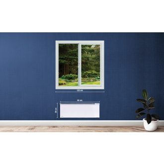   Glamox TPVD 10 norvég elektromos fűtőpanel 1000W – fürdőszobai, páraálló, programozható digitális termosztáttal