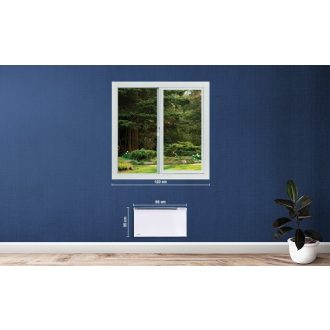   Glamox TPWT 06 norvég elektromos fűtőpanel 600W – wifis, okos vezérlésű, energiatakarékos fehér panel