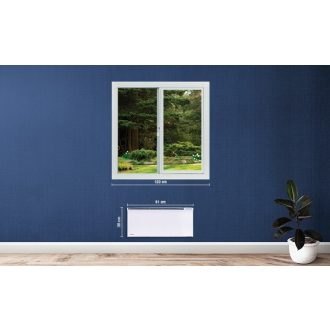   Glamox TPWT 08 norvég elektromos fűtőpanel 800W – wifis, okos vezérlésű, energiatakarékos fehér panel