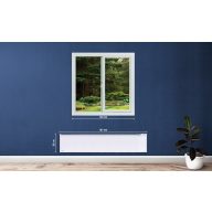   Glamox TPWT 20 norvég elektromos fűtőpanel 2000W – wifis, okos vezérlésű, energiatakarékos fehér panel