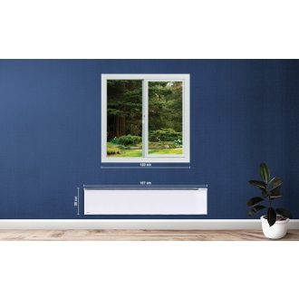   Glamox TPWT 20 norvég elektromos fűtőpanel 2000W – wifis, okos vezérlésű, energiatakarékos fehér panel