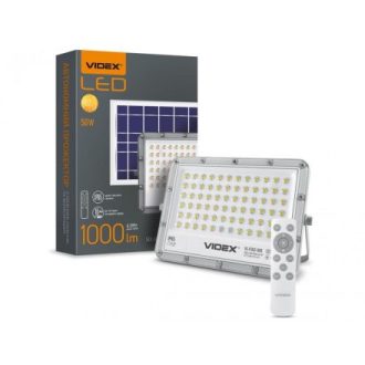   Videx Gelio napelemes LED reflektor 50W – 1000lm, természetes fehér, IP65, dimmelhető, VL-FSO2-505