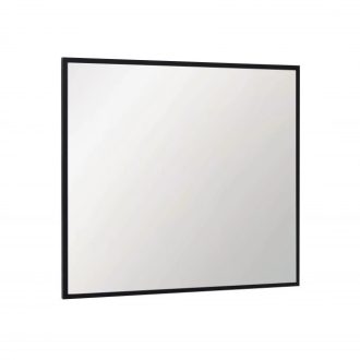   MINOTTI W-800-3 Modern fürdőszobai tükör fekete kerettel – 80x72 cm
