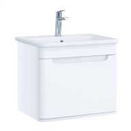   LineART WING 60 cm Függesztett Mosdószekrény – Matt Fehér – Nedvességálló