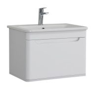   LineART WING 80 cm Függesztett Mosdószekrény – Matt Fehér – Nedvességálló