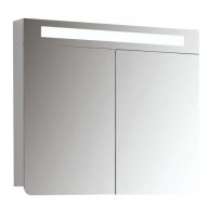   LineArt Wing 800 Tükörszekrény – Matt Fehér – Integrált LED Világítás – Nedvességálló, 78 cm