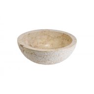   MINOTTI Rough pultra helyezhető márványmosdó 400x150 mm, szürke