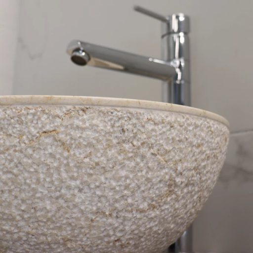 MINOTTI Rough pultra helyezhető márványmosdó 400x150 mm, szürke