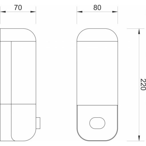 MINOTTI fali szappanadagoló, 500 ml, krómozott ABS műanyag