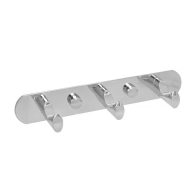 MINOTTI 180 x 30 x 50 mm fali fogas, 3 akasztó, Króm