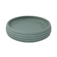 MINOTTI szappantartó, kerek, kőhatású, zöld